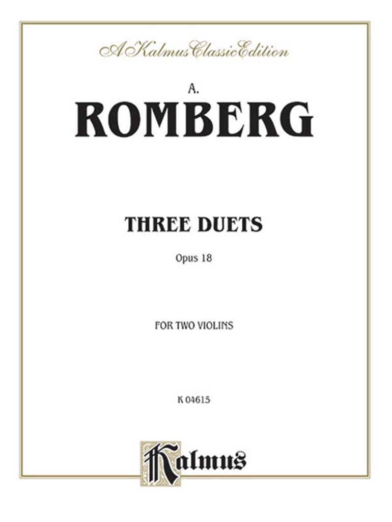 Three Duets, Op. 18